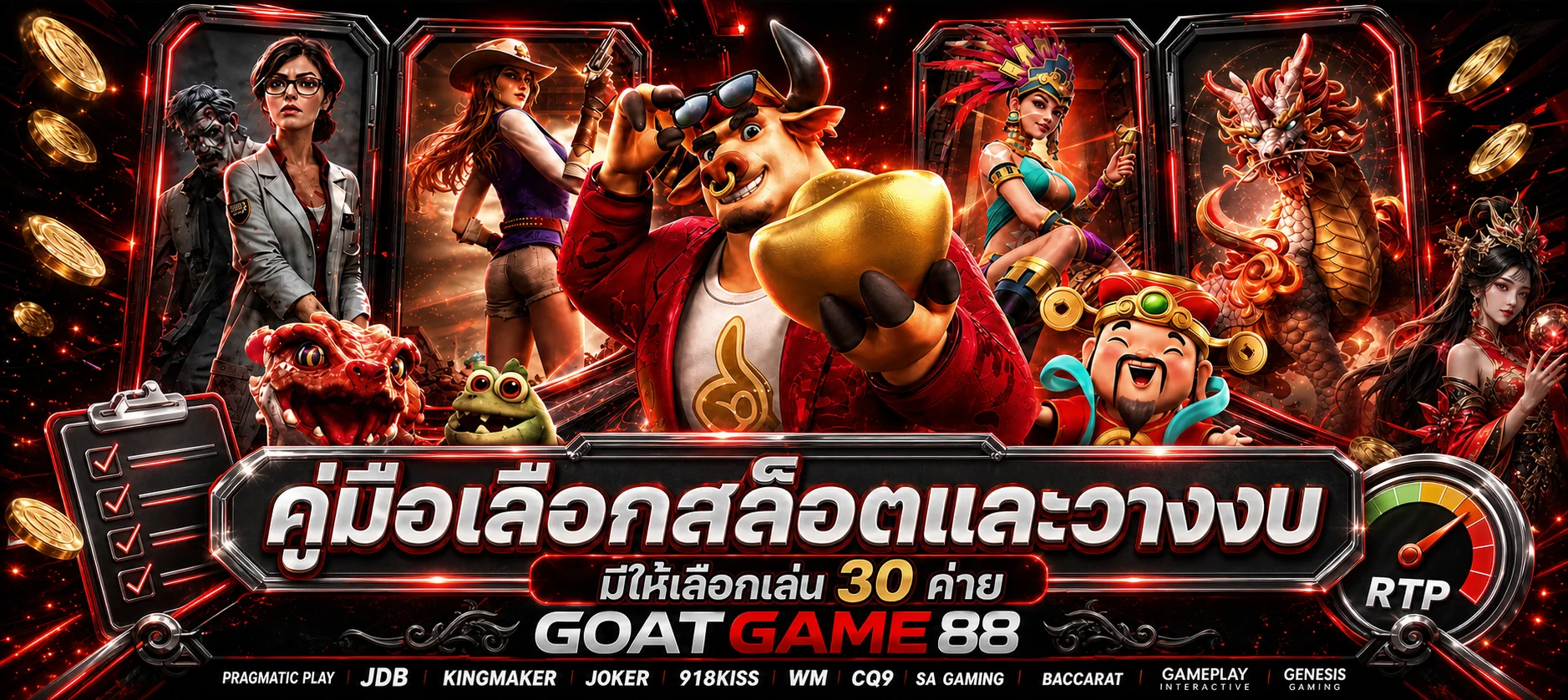 GOATGAME88 คู่มือเลือกสล็อต RTP และวางงบ
